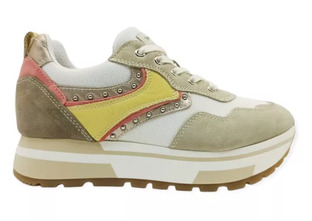 Chaussures pour Femmes Nero Giardini E218073D Baskets Platform Casual Plus Italy