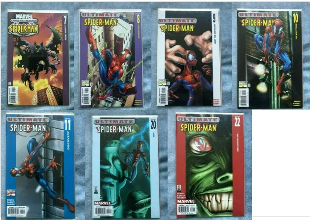 Ultimate Spider-Man (2000) #7, #8, #9, #10, #11, #20, #22 (7 ISSUES) HIGH GRADE 