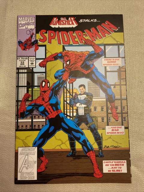 Marvel Comics The Punisher stalks Spider-man #33 1993