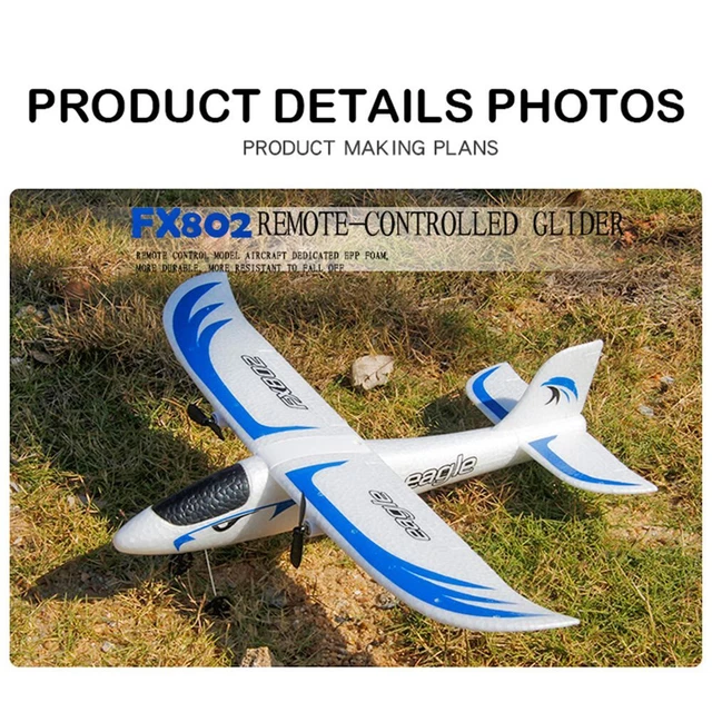 FX802 Vitesse élevée Télécommande Avion RC Planeur Jouet d'avion Mousse EPP 5