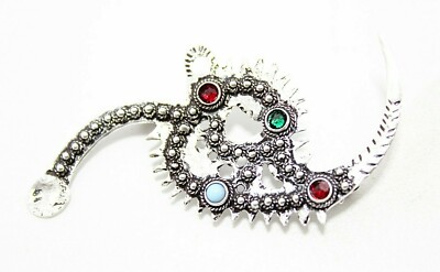 Fortuna Broche Talisman Spilla argento corallo Sarda Sardegna Fortuna Sa Sabegia Brooch 