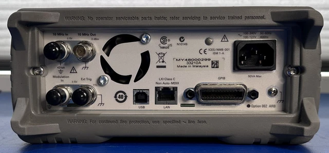 33120A Function / Arbitrary Waveform Generator, 15 MHz