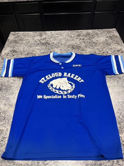 Vintage Bike St. Cloud Bakery Baseball Softball Shirt Jersey  Size L