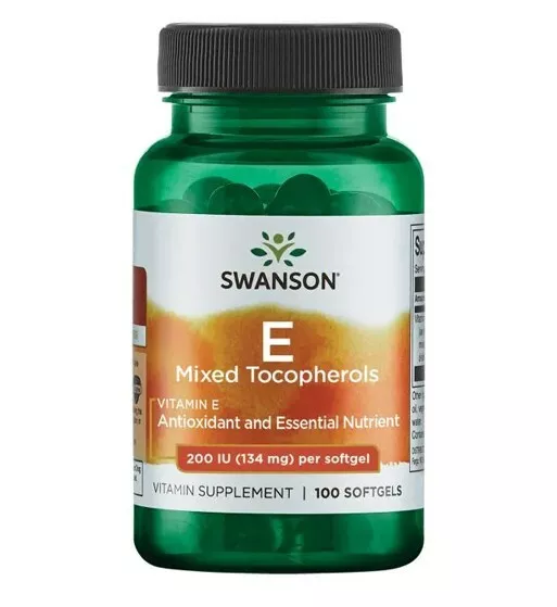 Swanson Vitamine E 200 IU (134,2mg) 100 Gélules