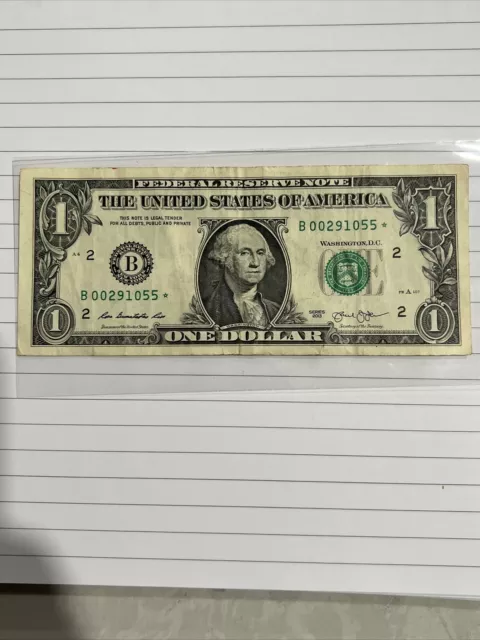 star notes 1 dollar 2013 Low Numbers