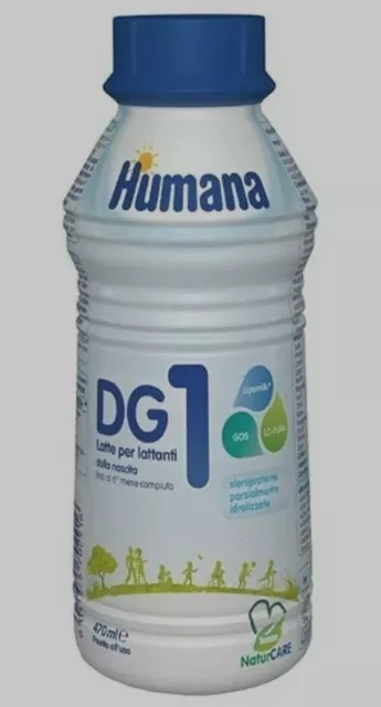 HUMANA DG1 - Latte liquido per lattanti fino al 6° mese compiuto 470 Ml EUR  10,49 - PicClick IT