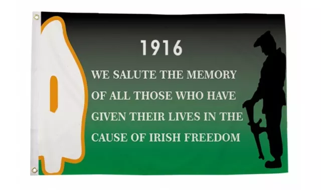 Easter Rising Freedom 1916-2016 Flag - 5 x 3 FT Irish Ireland St Patricks