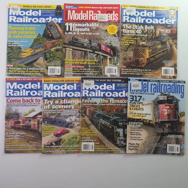 Model Railroader Magazine Bundle Jan Aug Dec Special 2018 Holiday 2017 May 2015