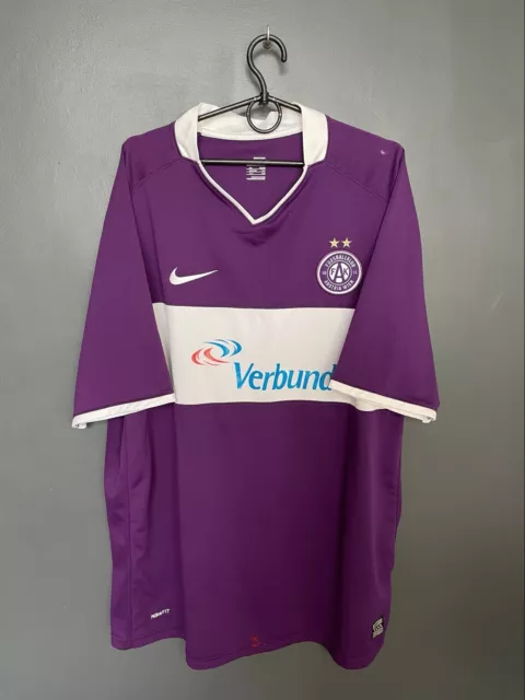 Fk Austria Wien 2008/2009 Away Football Shirt Nike Vintage Jersey Size Xxl Adult