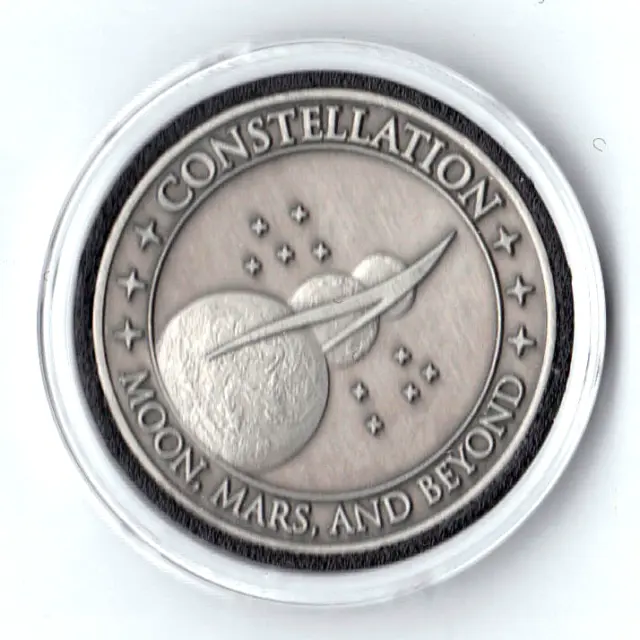 Nasa Orion Altair Lss Gop Mop Eva Ares 1 & Ares V Flown Metal Medallion-Coin 3