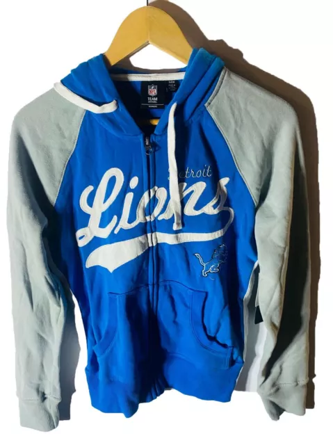 G-III Women's Detroit Lions All World Full-Zip Hoodie, Blue, Small
