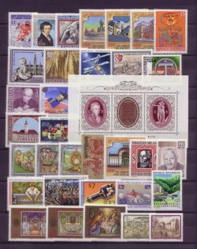 AUSTRIA MNH 1991 Annata Completa Nuovo - 33 francobolli + 1 Blocco ***