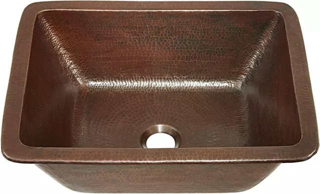 Sinkology SB208-12AG Hawking 12 in. Undermount Drop In Copper Bathroom Sink