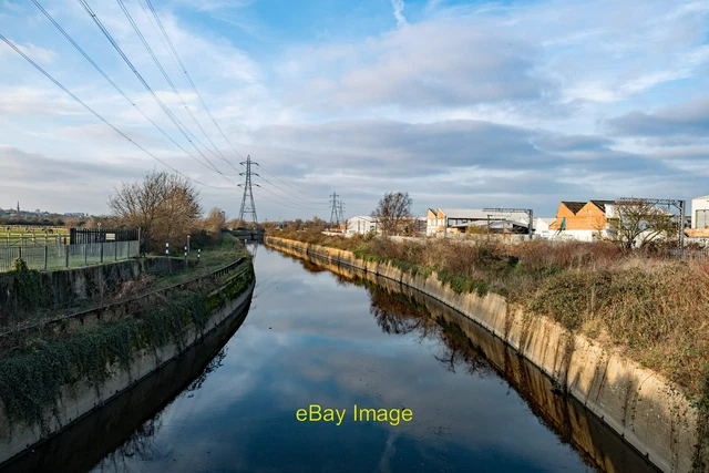 Photo 6x4 Walthamstow Marsh : River Lee Flood Relief Channel View from Wa c2019