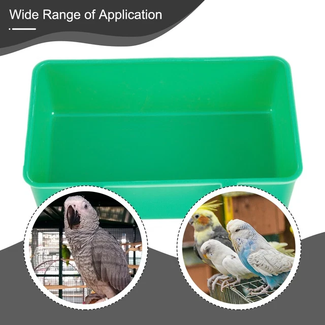 1 Stck. Vogel Wasserwanne für Haustier Vogel Käfig hängende Schüssel Papageien Sittich Vogelbad 2