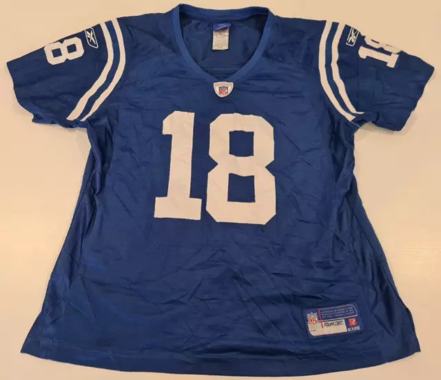 Reebok - NFL Indianapolis Colts - Jersey Size Large Peyton Manning 18 Rare