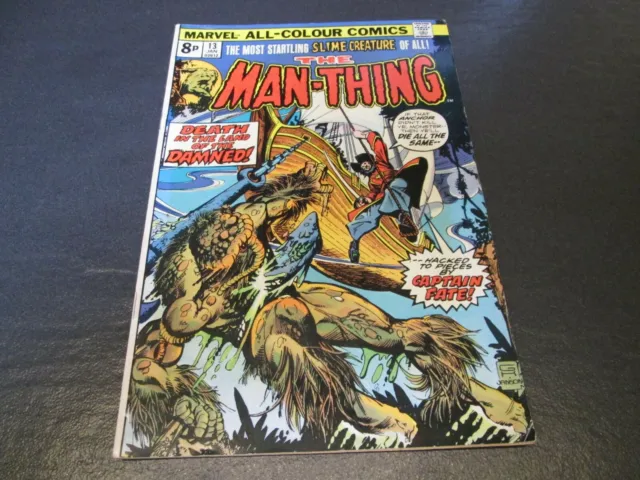 Marvel Comic The Man Thing No 13  Vol 1 Jan 1975   Marvel Comics