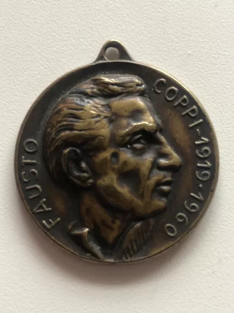CYCLING - Fausto Coppi medaglia in bronzo commemorativa 1960