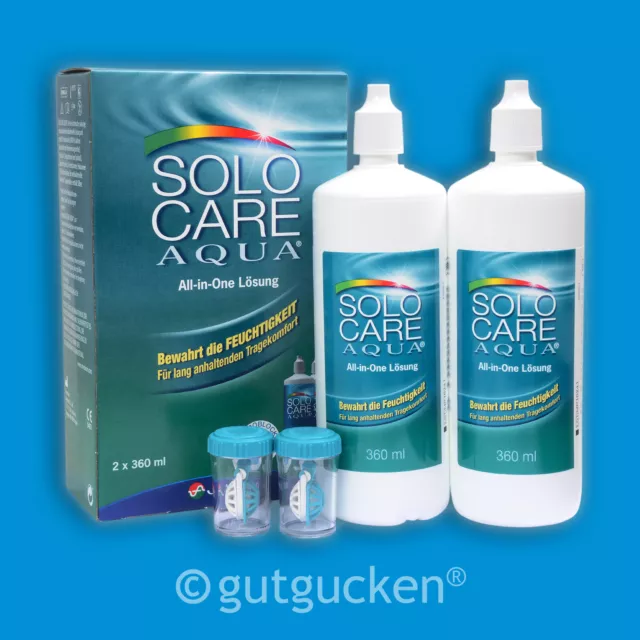 SoloCare Aqua 2 x 360ml Pflegemittel All in One Kombilösung von Menicon