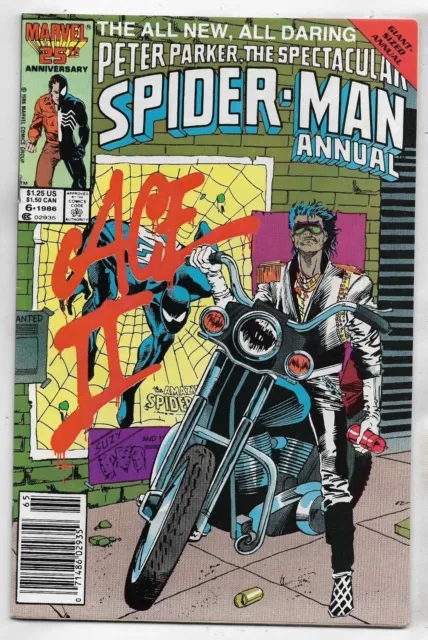 Peter Parker Spectacular Spider-Man 1986 Annual #6 Very Fine