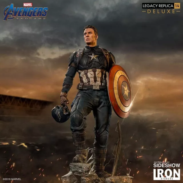 Iron Studios Captain America Statue 1/4 DELUXE Marvel Avengers Endgame