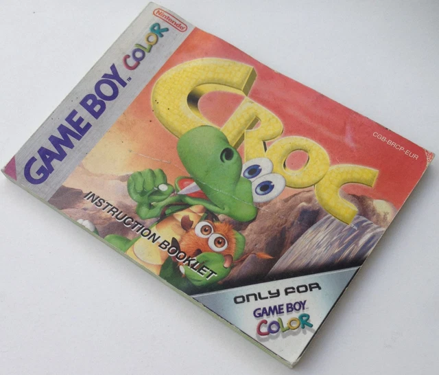 gbc notice CROC EUR nintendo game boy color instructions mode d'emploi