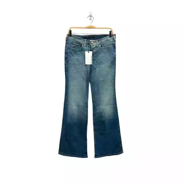 NWT Neil Barrett Flare Blue Jeans Low Rise Women’s Size 28