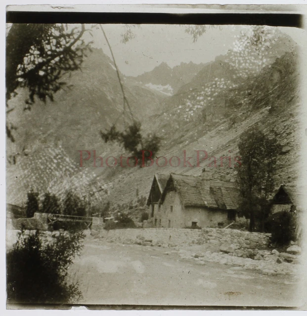 Les Etages Montagne 1930 Photo Stereo Glass Plate Vintage