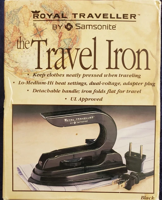 Ancien fer à repasser pliant double tension Samsonite RT-14 Royal Ancien fer à repasser pliant double tension Samsonite RT-14 Royal