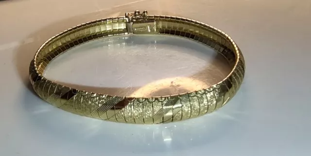 Italian MILOR 14K Gold Diamond-Cut FLEX Bracelet,18.3 grams 7 1/2" Long((B133)) Italian MILOR 14K Gold Diamond-Cut FLEX Bracelet,18.3 grams 7 1/2" Long((B133))
