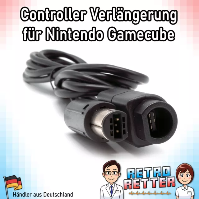 1,8m GameCube Controller Verlängerung - GC Verlängerungskabel GamePad Kabel