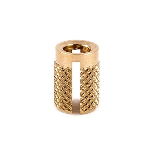 Threaded Insert for Plastic Flush Brass Thread Inserts M5-0.8 Pack of 25