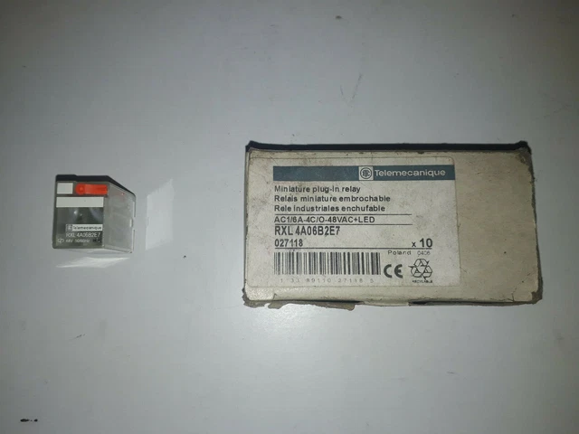 Relais Miniature Embrochable Telemecanique RXN 41G12BD - Neuf, Fabriqué En Pologne
