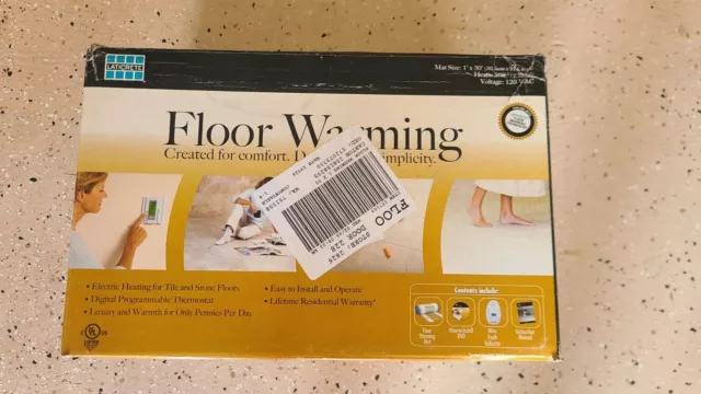 Laticrete Electric Floor Warming Kit Radiant Heat Mat System, 30 Sq ft, 120V