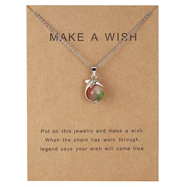 Good Luck Message Card Friendship Pendant Fashion Necklace For Women And Girls