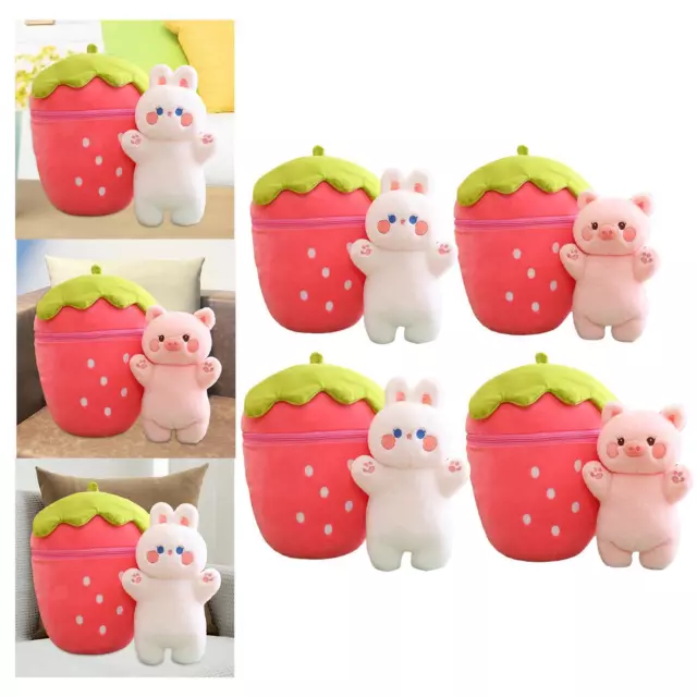 Strawberry Plush Toy Plush Pillow Adorable Cute Strawberry Plush Doll for New