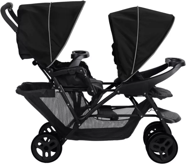 Graco Stadium Duo Click Connect Tandem Double Pushchair/Stroller NEW OPENED BOX