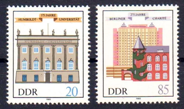 DDR 2980-2981 , postfrisch / ** / Humboldt Universität , Charité