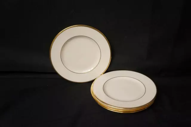 4 Lenox Presidential Collection Mansfield USA Porcelain Bread Plates 6 1/4" Wide