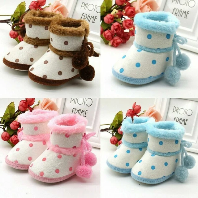 Stivali da neve morbidi bambino bambina bambino bambina neonato scarpe calde outdoor