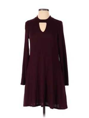 Fortune + Ivy Women Red Casual Dress S