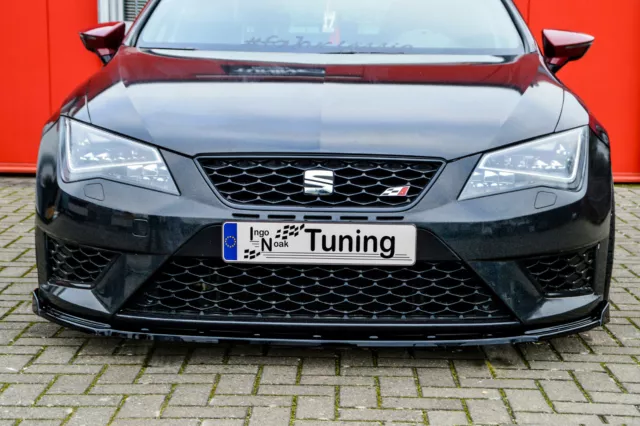 Sonderaktion Frontspoilerlippe mit Wing ABS für Seat Leon 5F Cupra FR mit ABE