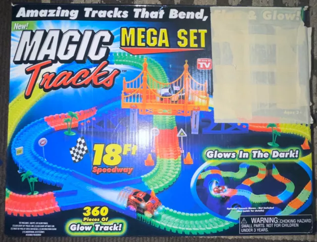 Magic Race Tracks Mega Set (2016, Ontel). TESTED AND WORKING!