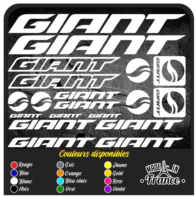 Giant 19 Stickers Autocollants Adhésifs vinyle - Vtt Velo Mountain Bike 001