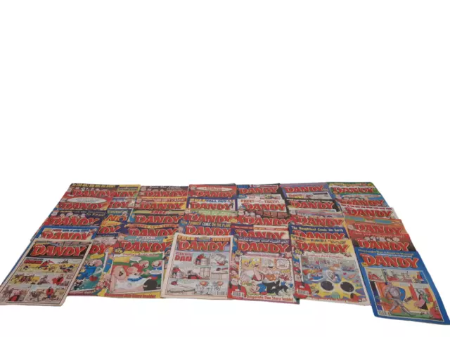 36 Collectable DANDY Comic Books Vintage Retro Cartoons Collectable Reading