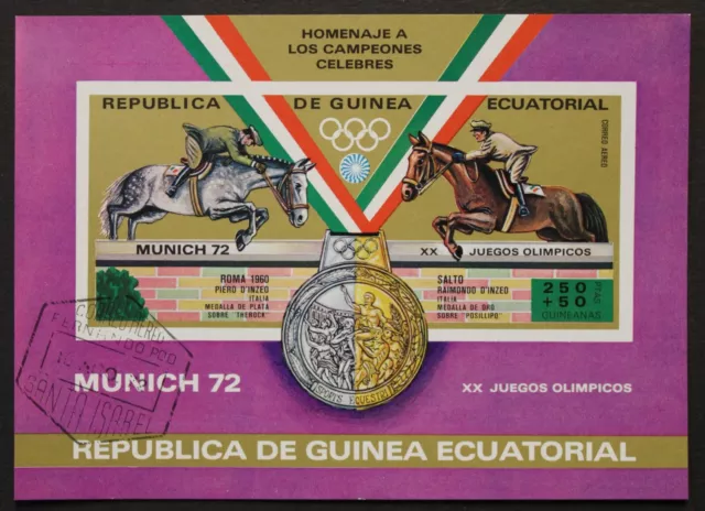 Äquatorialguinea: Michel Block-Nr. 20 "Olymp. Sommerspiele´72" aus 1972, gest.