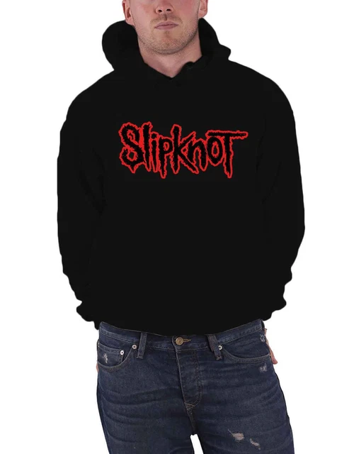 Slipknot band Logo gray chapter Official New Black Pullover Hoodie