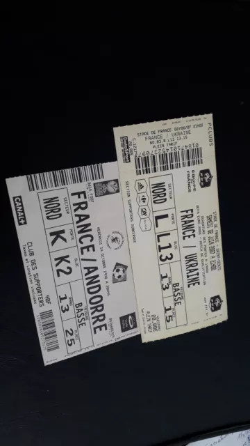 Ticket de Football- Equipe de France