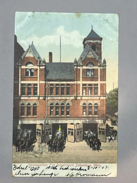 Headquarters Fire Department, Columbus, Ohio 1907