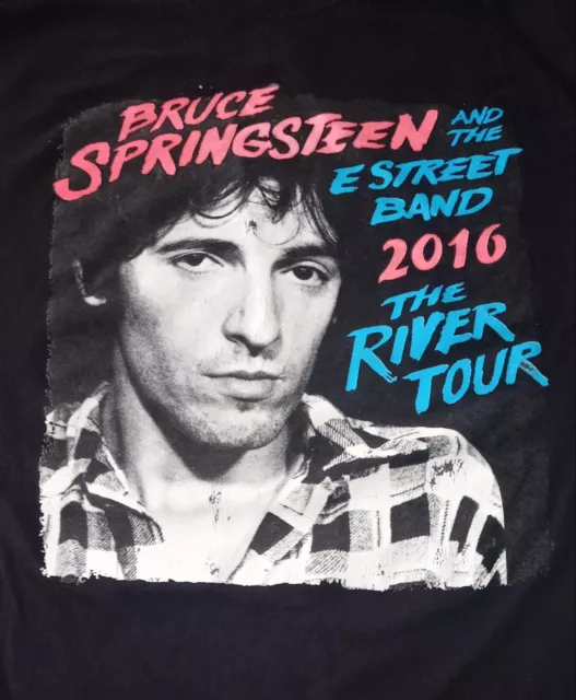 2016 BRUCE SPRINGSTEEN & The E Street Band The River Tour Concert T-Shirt LARGE